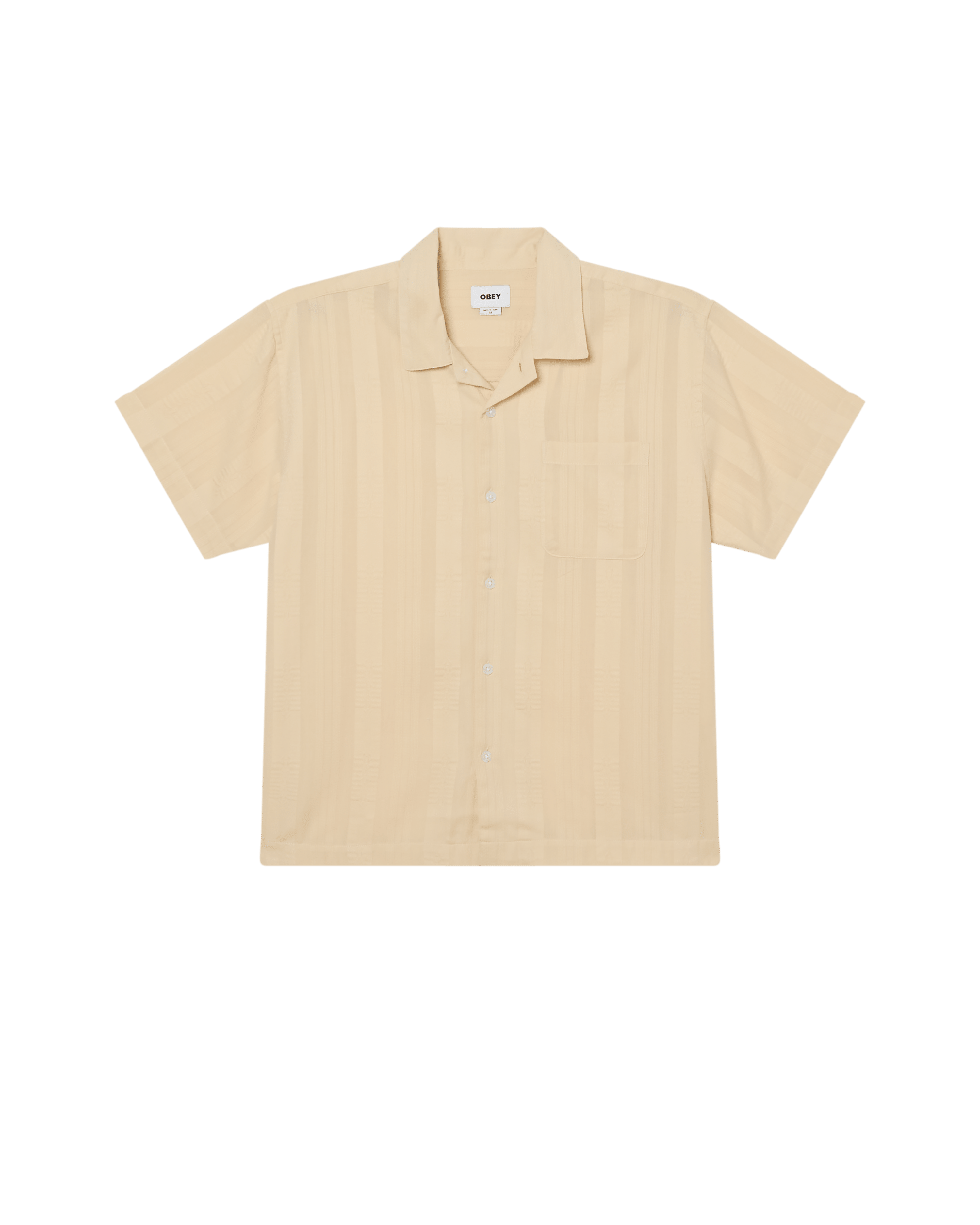 Obey - Samuel Woven SS Shirt - Unbleached multi - Chemises - 181210466UBLS