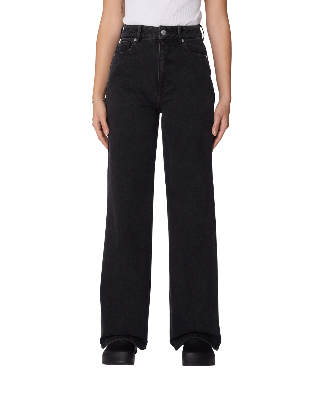 Obey – Errand ii highwaist denim – Black ash - Jupes et Pantalons - 242010061BAH25