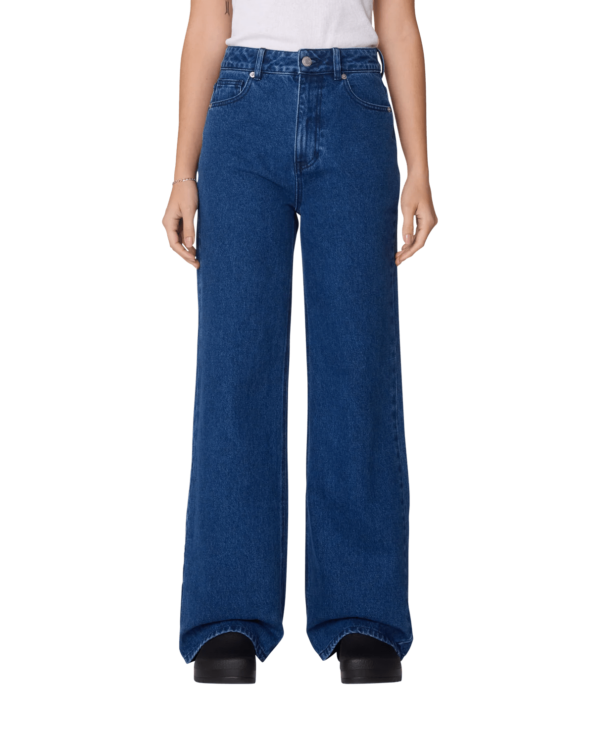 Obey – Errand ii highwaist denim – Stone wash indigo - Jupes et Pantalons - 242010061STN25