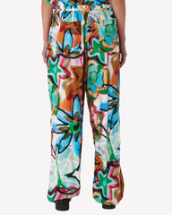 Obey - Marker Drawn Flower Pant - Aqua Multi-Jupes et Pantalons-24200012