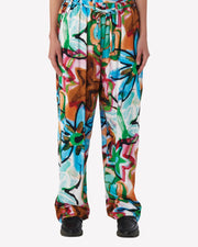 Obey - Marker Drawn Flower Pant - Aqua Multi-Jupes et Pantalons-24200012