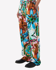 Obey - Marker Drawn Flower Pant - Aqua Multi-Jupes et Pantalons-24200012