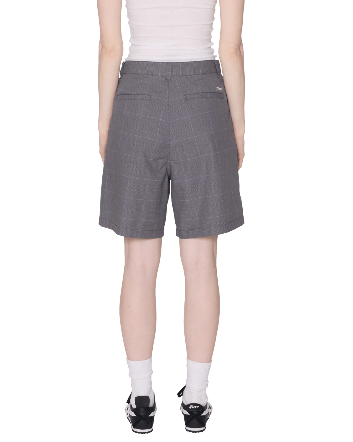 Obey - Olivia Plaid Short - Grey plaid - Jupes et Pantalons - 272100060GRY26