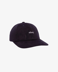 Obey - Lowercase Corduroy 6 Panel Star - Academy Blue - 100580378