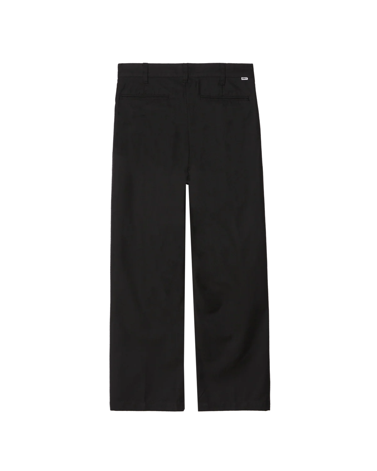 Obey – Armel pleated pant – Black - Pantalons et Shorts - 142020261BLK28