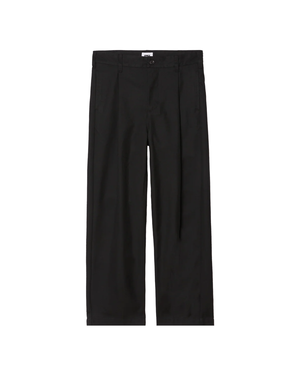 Obey – Armel pleated pant – Black - Pantalons et Shorts - 142020261BLK28