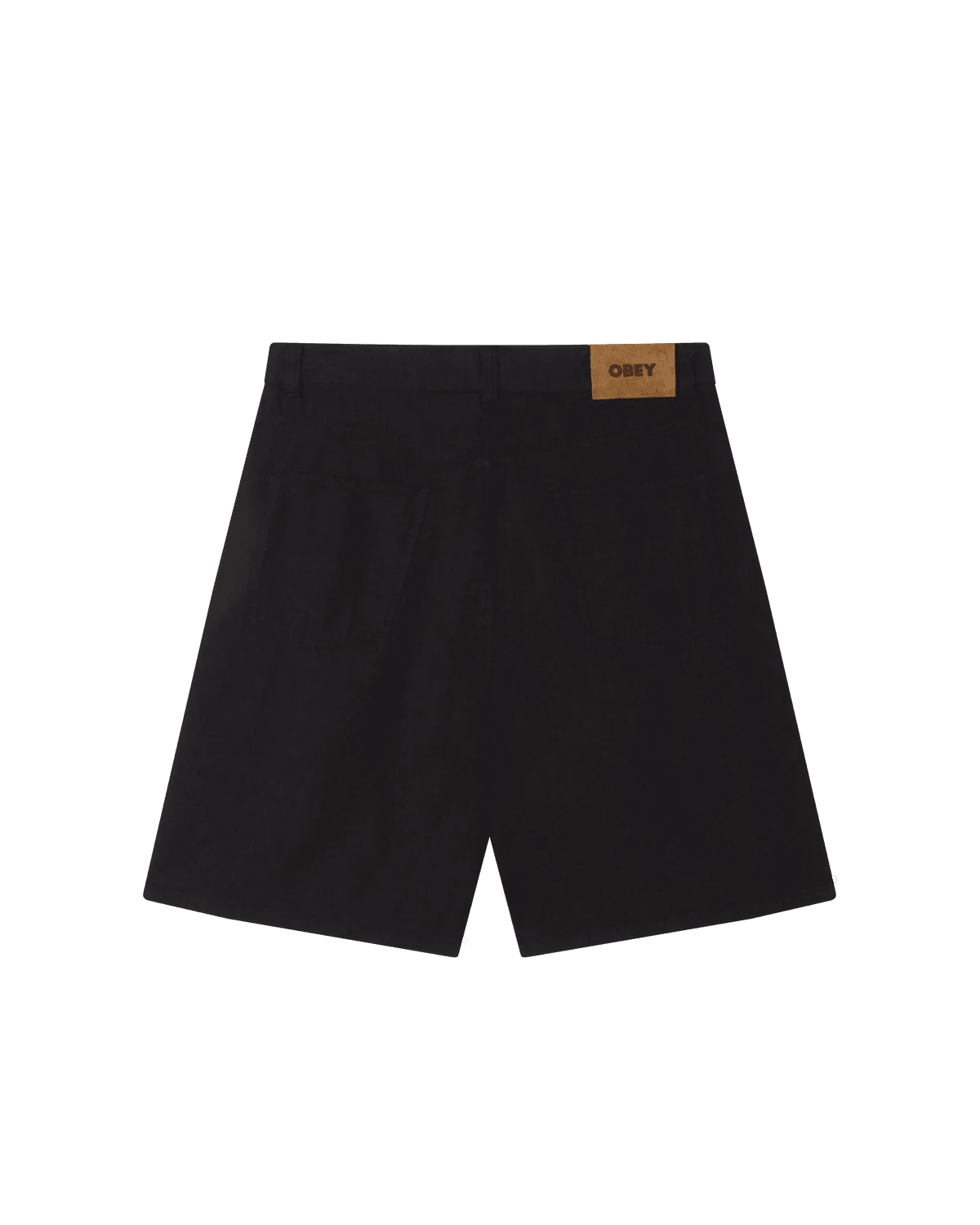 Obey - Baggy Linen Devin Short - Black - Pantalons et Shorts - 172100106BLK28