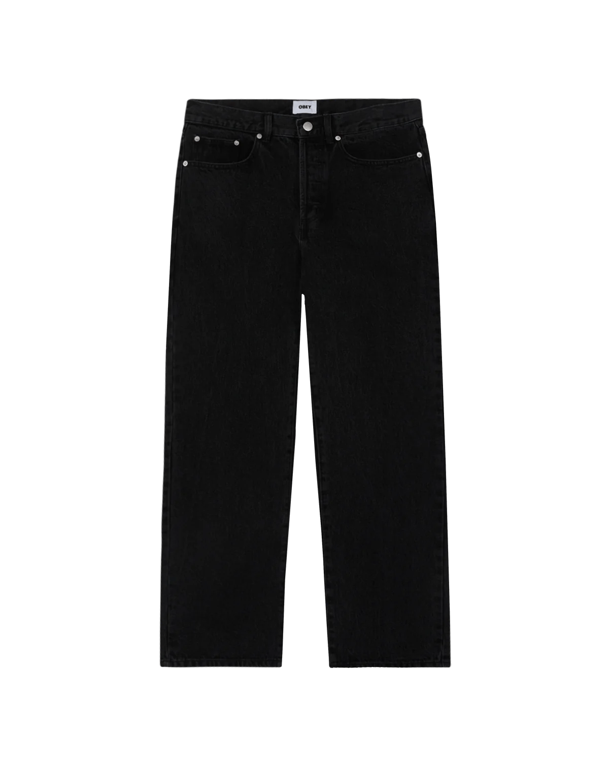 Obey - Classic Baggy Denim - Faded Black - Pantalons et Shorts - 142010109
