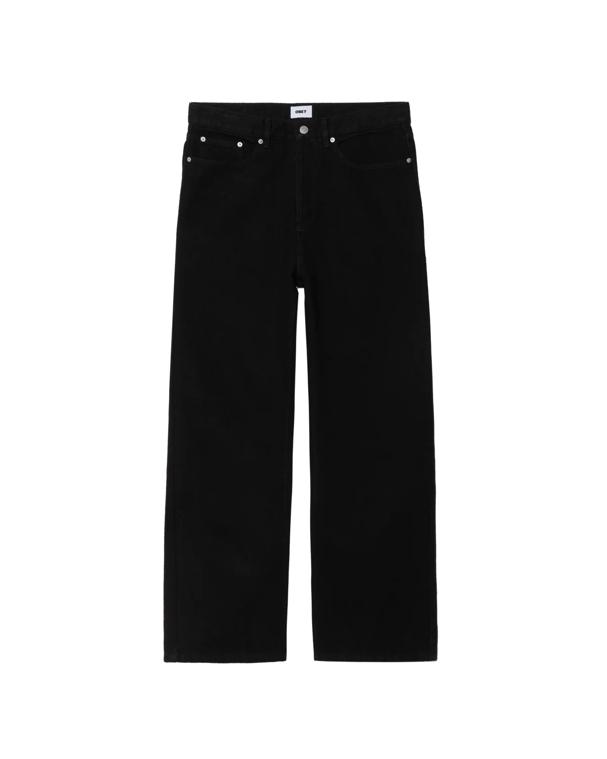 Obey – Classic baggy denim – Rinse black - Pantalons et Shorts - 142010109RNB28