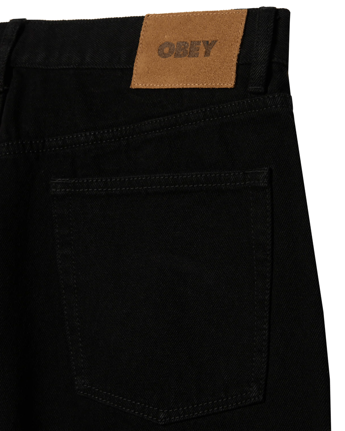 Obey – Classic baggy denim – Rinse black - Pantalons et Shorts - 142010109RNB28