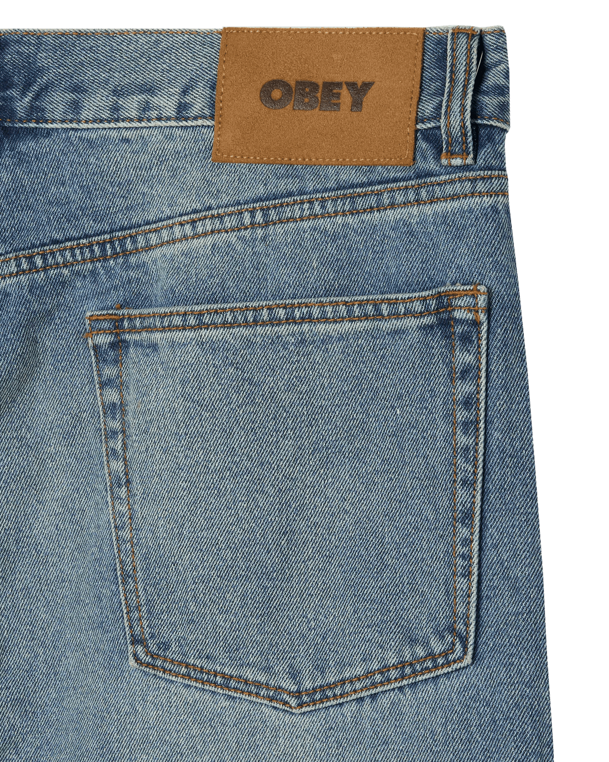 Obey - Classic Baggy Vintage Denim - Heavy vintage light indigo - Pantalons et Shorts - 142010115HVLI28