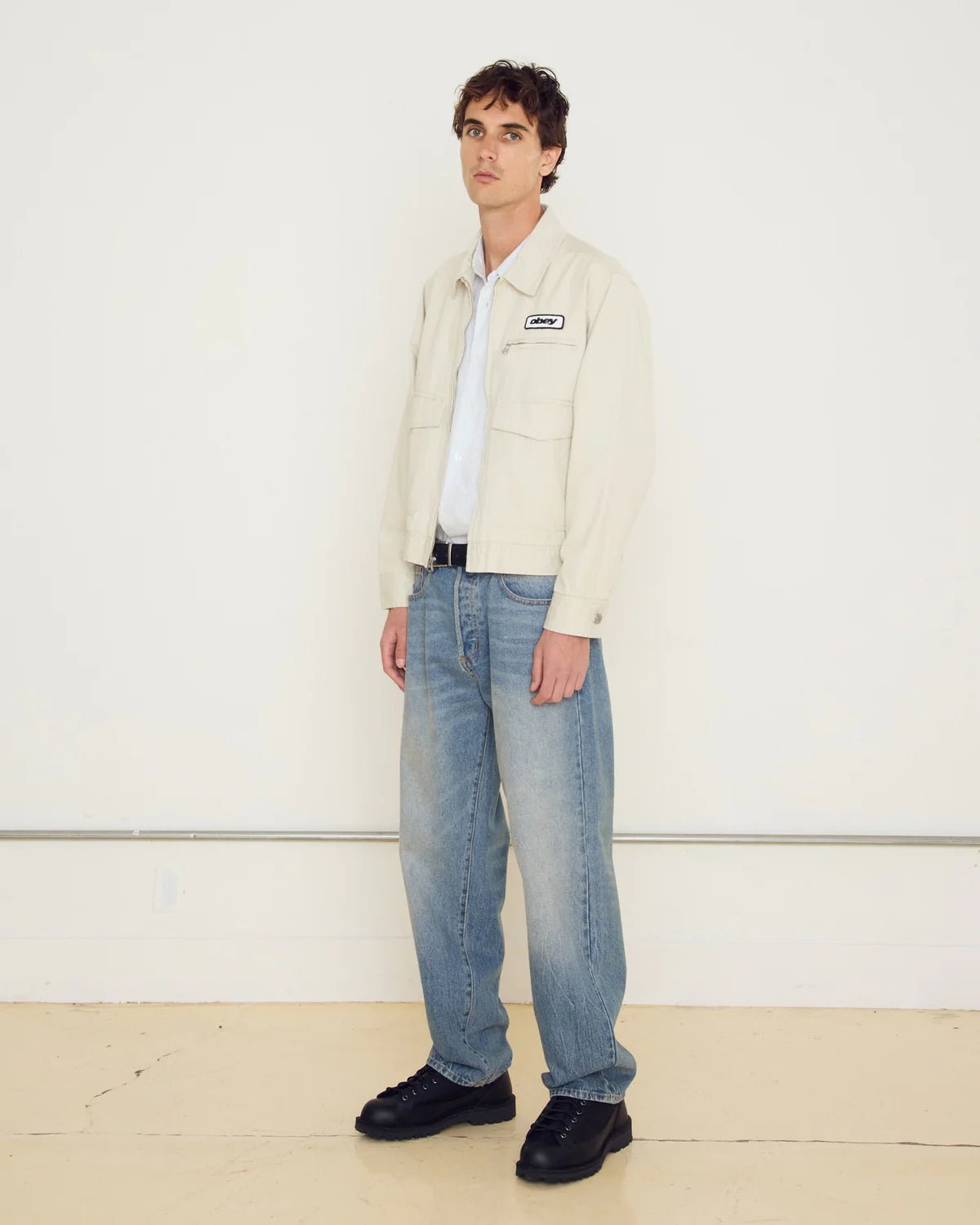 Obey - Classic Baggy Vintage Denim - Heavy vintage light indigo - Pantalons et Shorts - 142010115HVLI28