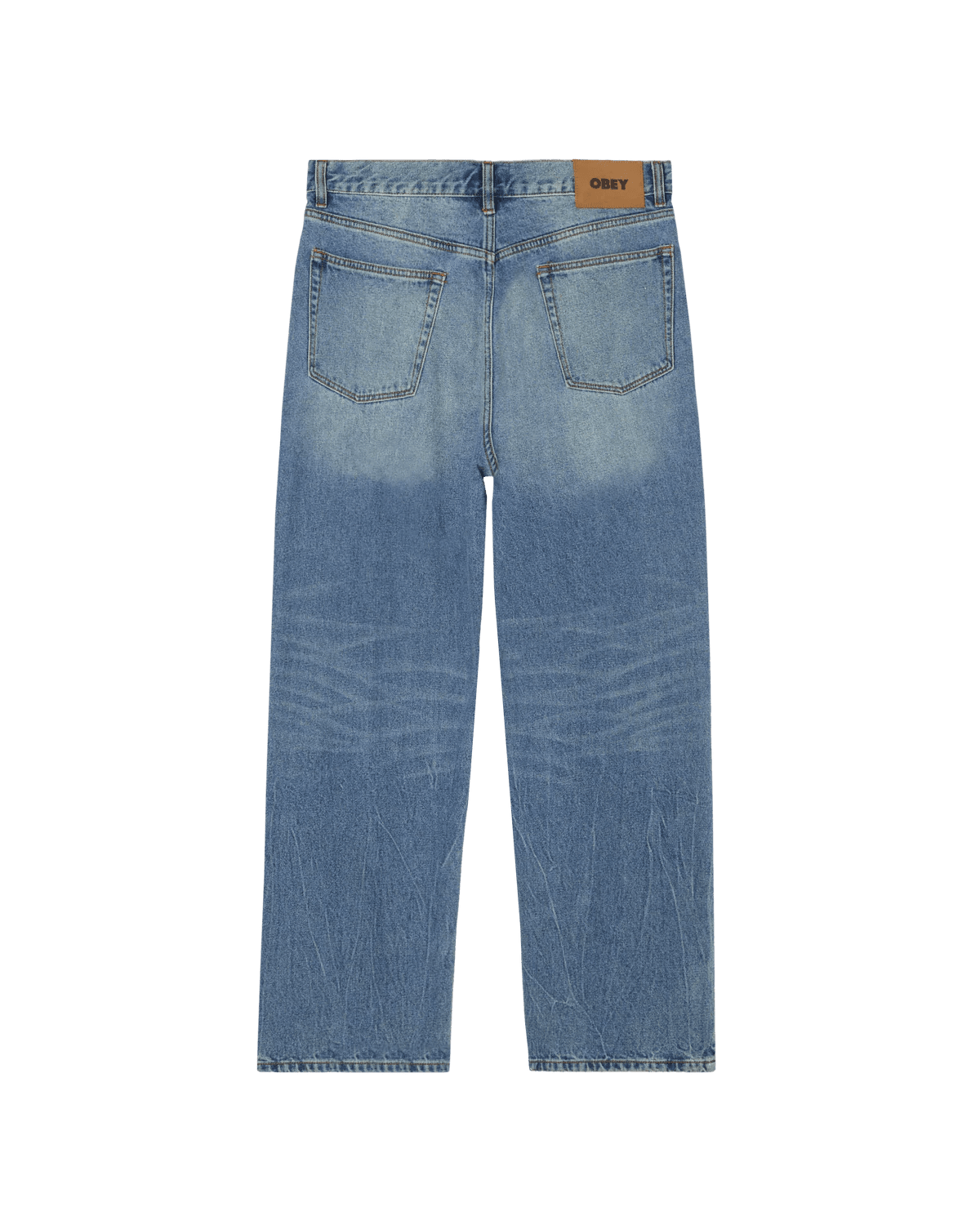 Obey - Classic Baggy Vintage Denim - Heavy vintage light indigo - Pantalons et Shorts - 142010115HVLI28