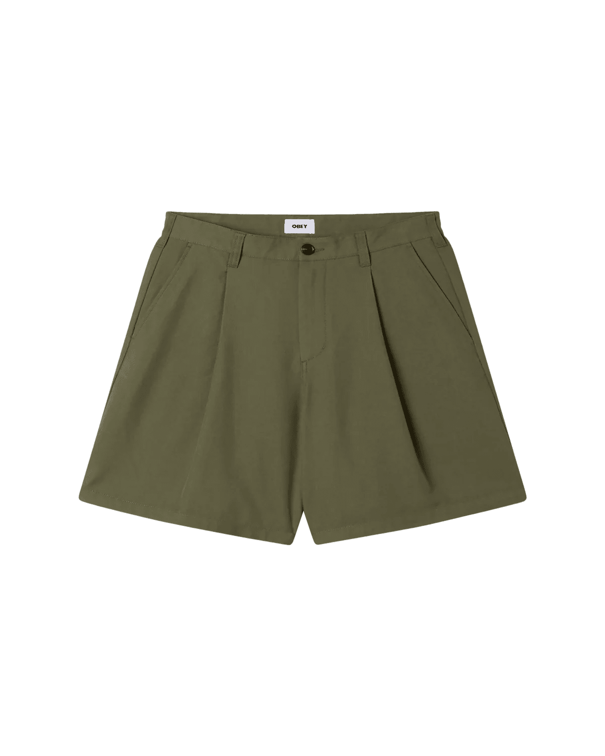 Obey - Dean Pleated Short - Tea leaf - Pantalons et Shorts - 172100101TLF29