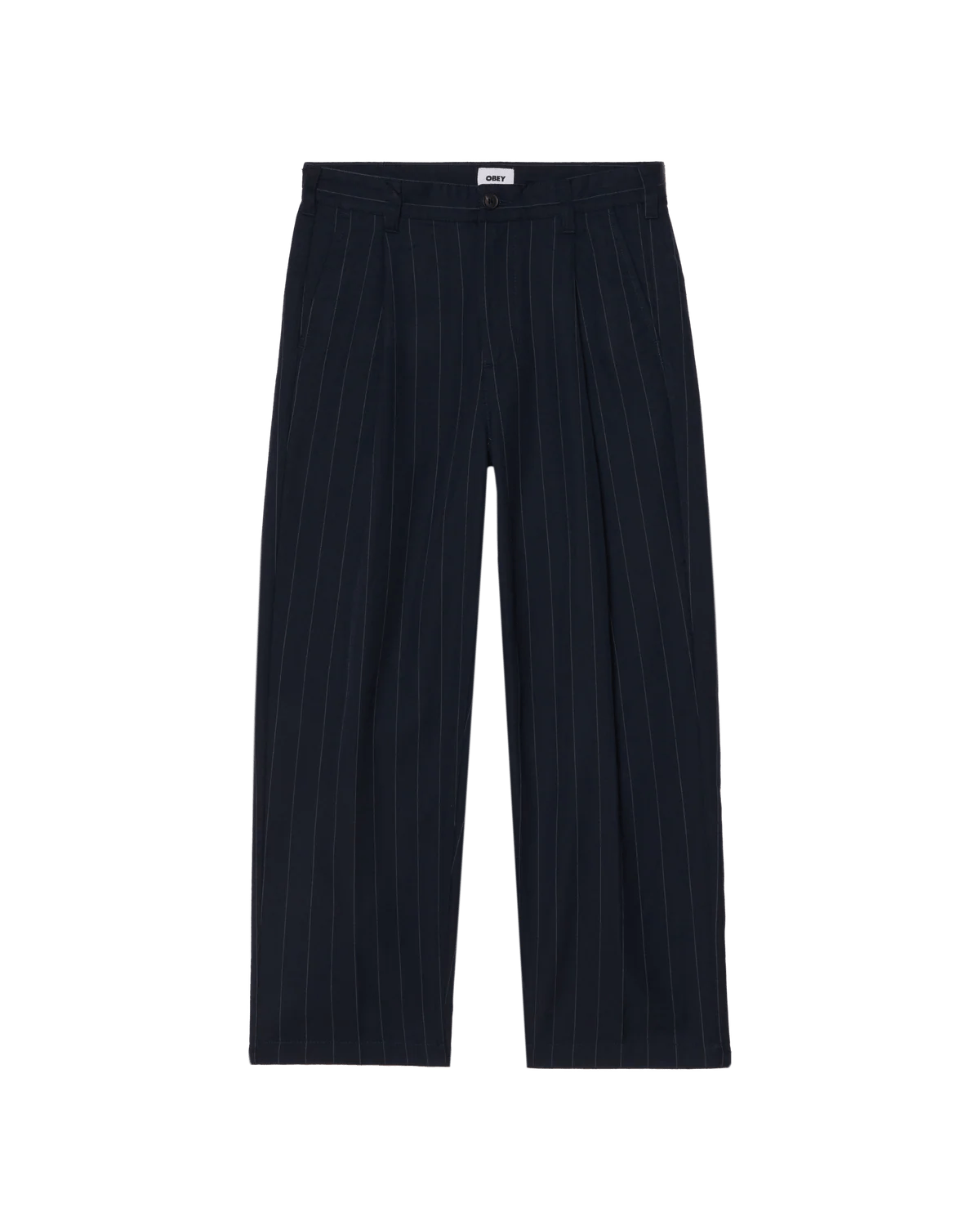 Obey – Dean stripe pleated pant – Midnight navy multi - Pantalons et Shorts - 142020262MNVY28
