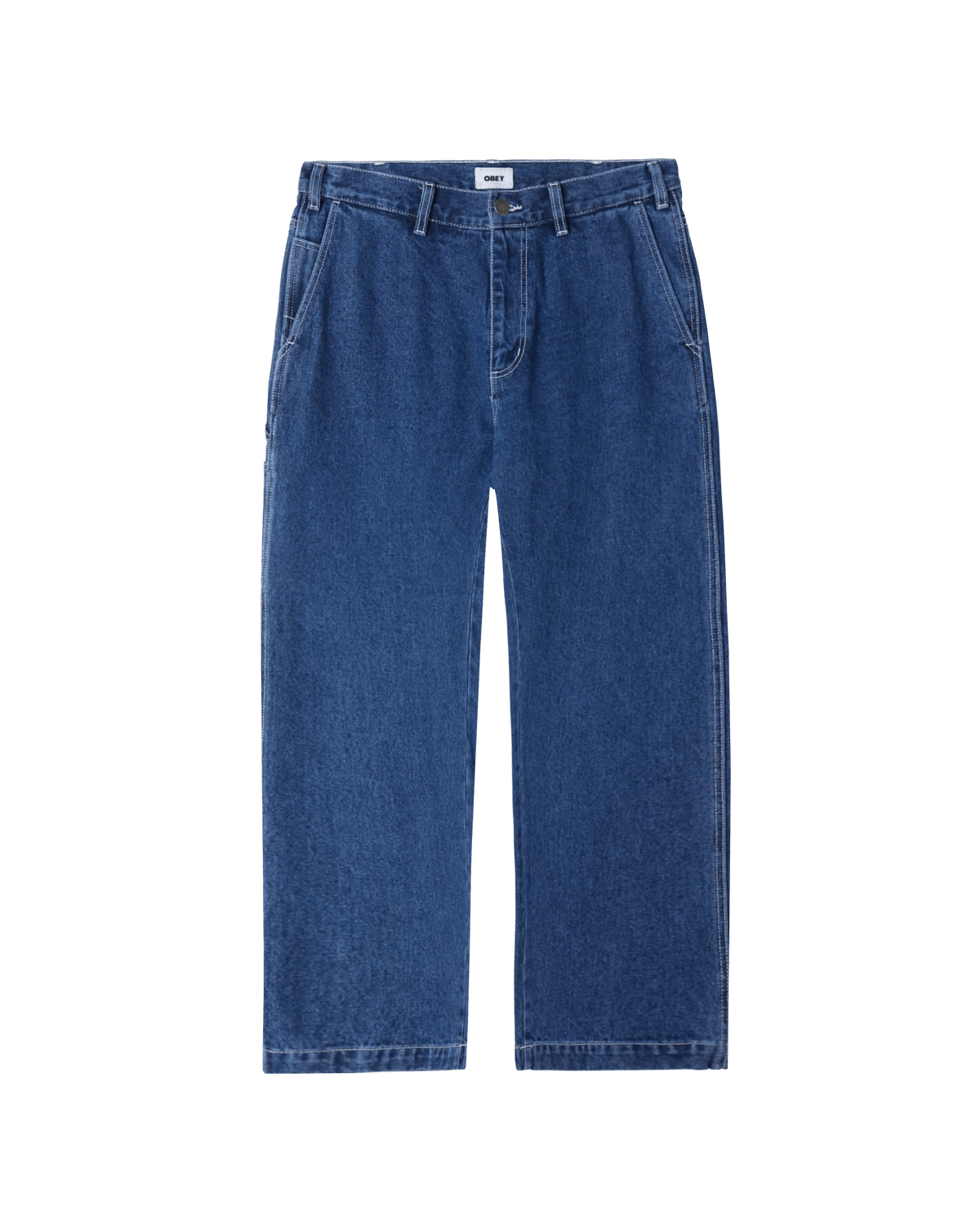 Obey - Hardwork Carpenter Denim - Stonewash Indigo - Pantalons et Shorts - 142010078