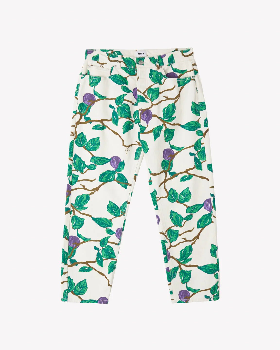 Obey - Hardwork Printed Denim - Unbleached-Pantalons et Shorts-142010096