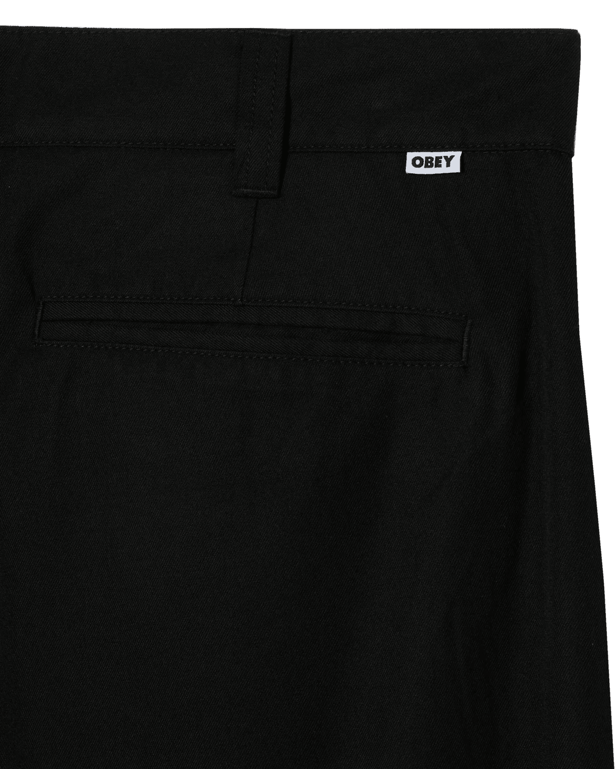 Obey - Otis Pleated Pant - Black - Pantalons et Shorts - 142020270BLK28