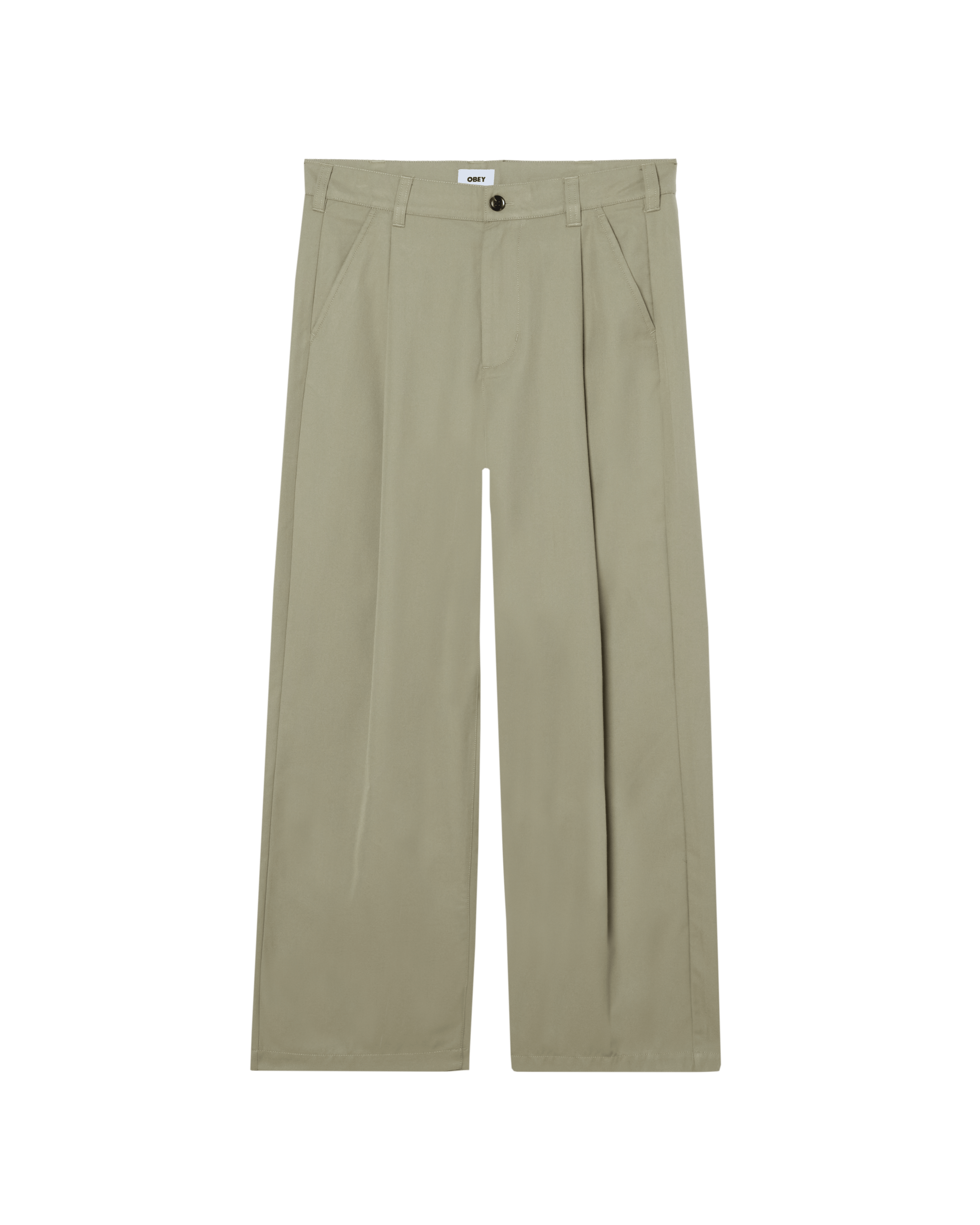 Obey - Otis Pleated Pant - Dried sage - Pantalons et Shorts - 142020270DSG29
