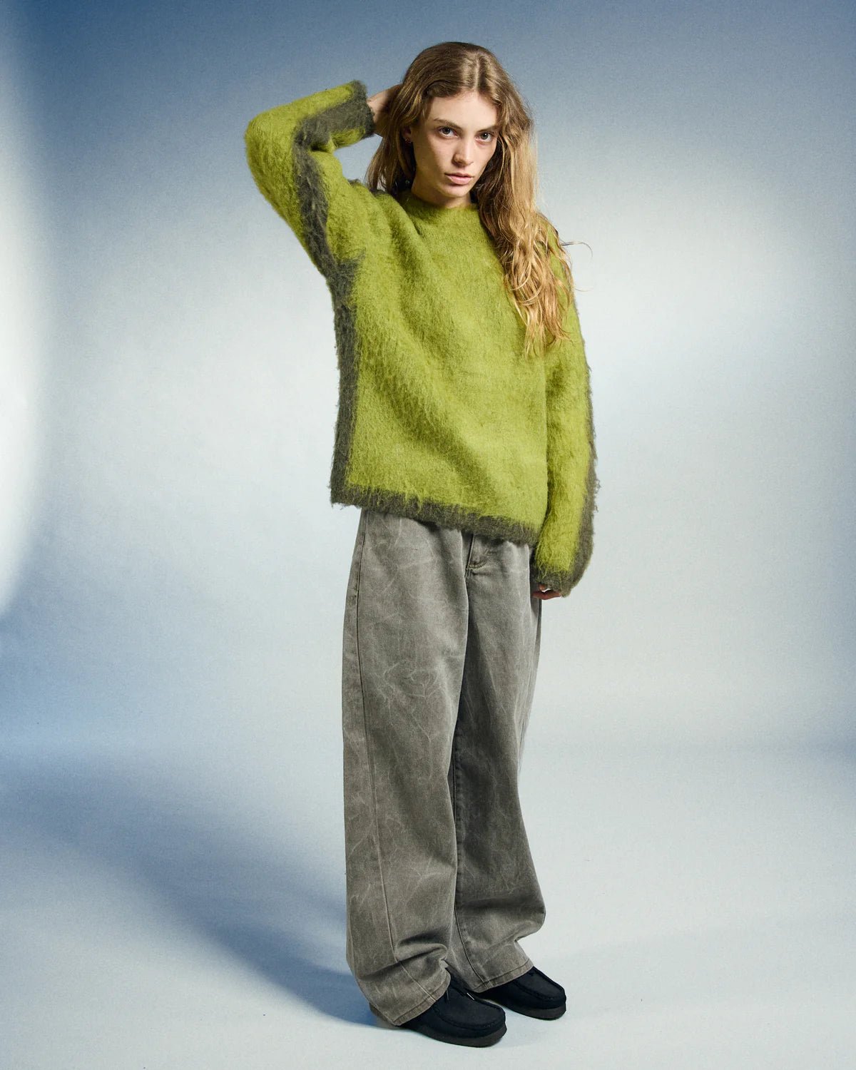 Obey – Aura crew sweater – Lime - Pulls et Sweats - 251000132LMES