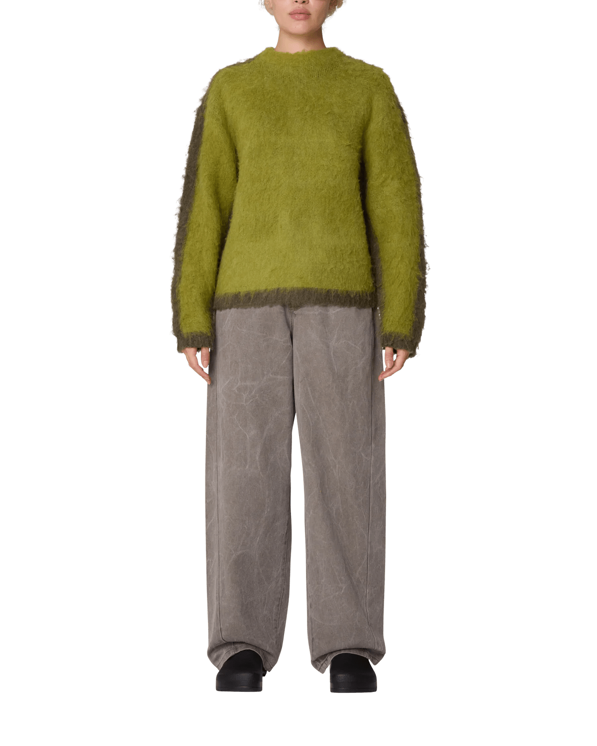 Obey – Aura crew sweater – Lime - Pulls et Sweats - 251000132LMES