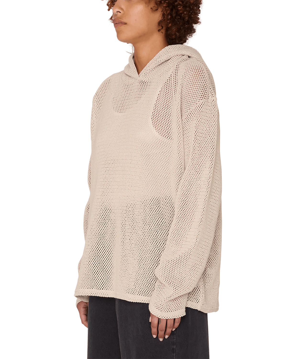 Obey - Billy Mesh LS Hood - Cement - Pulls et Sweats - 231030132