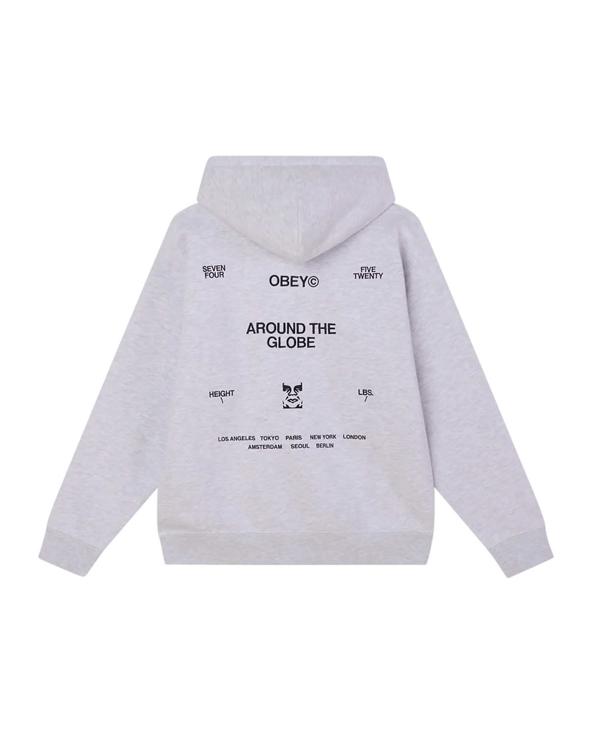 Obey - Business Hood - Ash Grey - Pulls et Sweats - 112470241