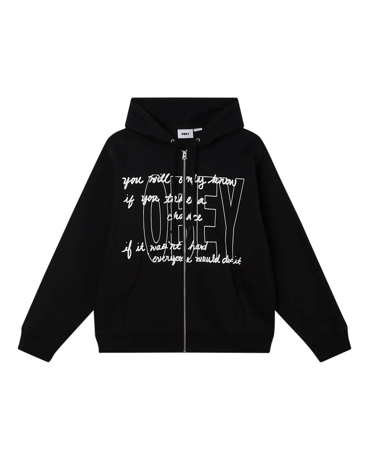 Obey - Chance Zip Hood - Black - Pulls et Sweats - 112460027