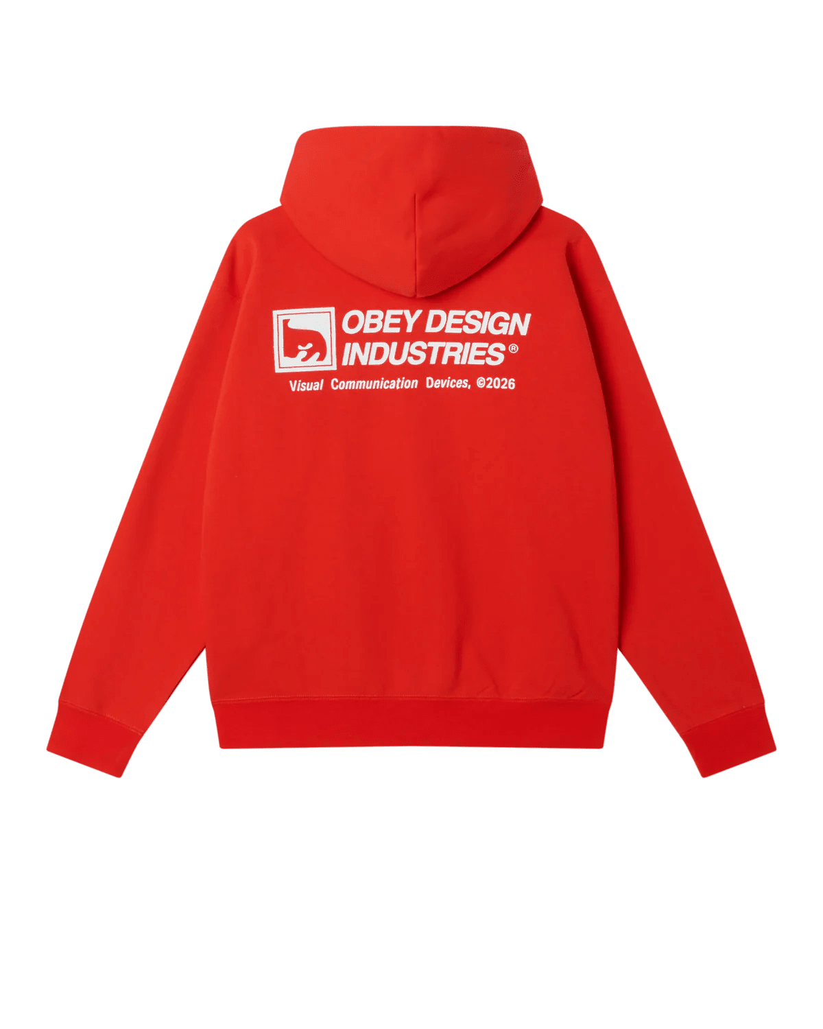 Obey - Design Industries Hood - Fiery red - Pulls et Sweats - 112470268FYRS
