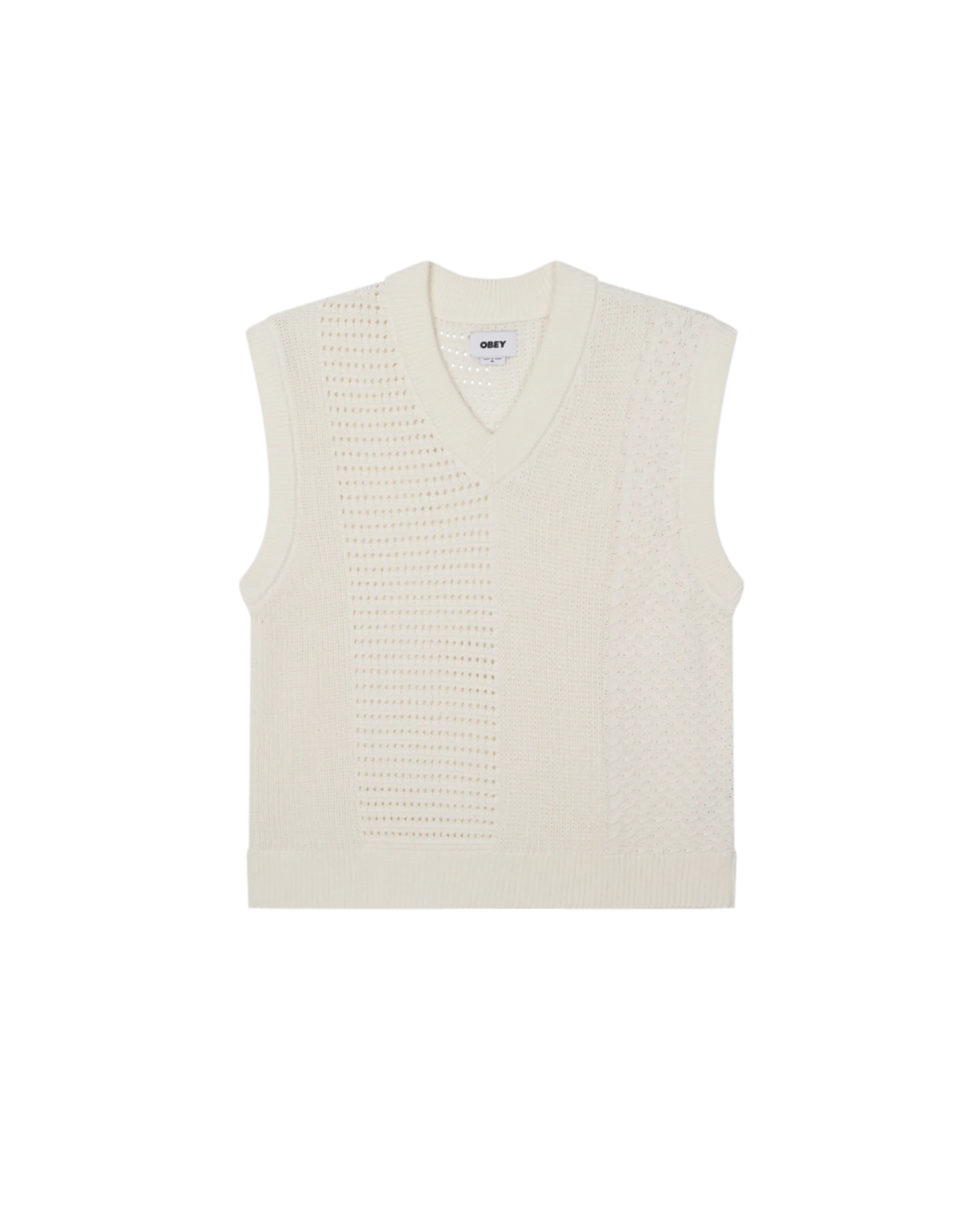 Obey - Garret Sweater Vest - Cream - Pulls et Sweats - 151000097