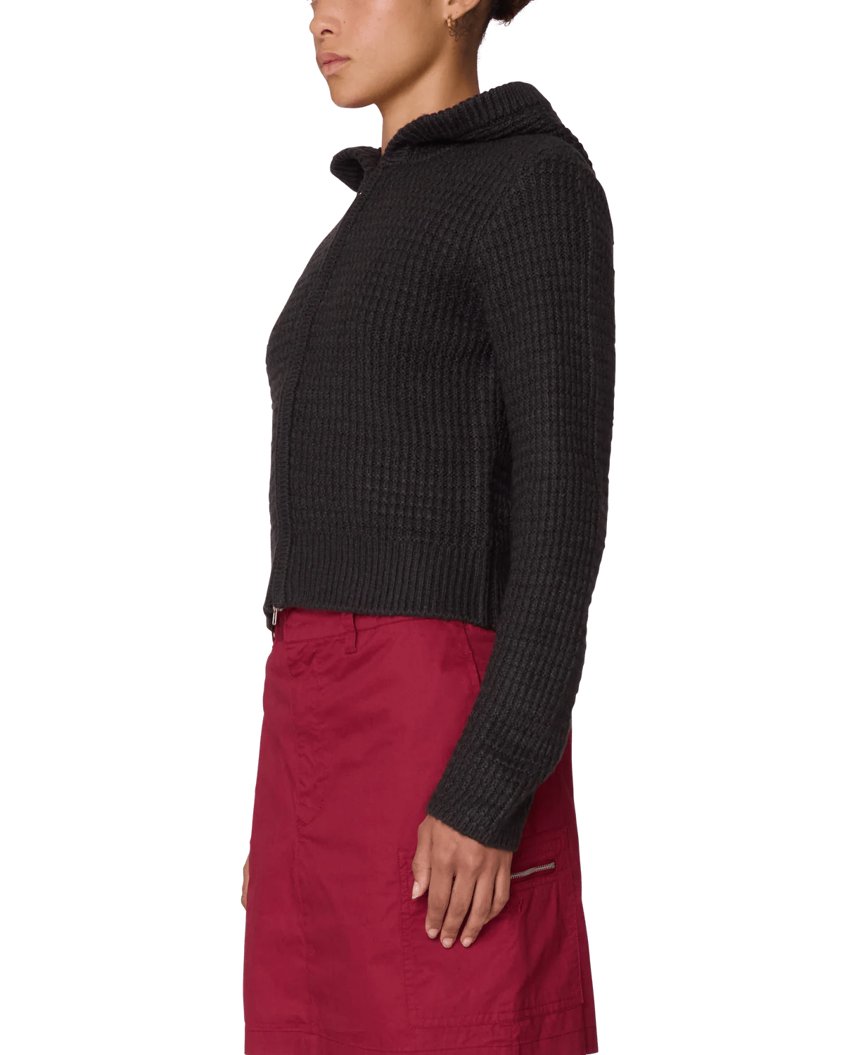 Obey – Glenda hood zip sweater – Charcoal - Pulls et Sweats - 251010077-CHA