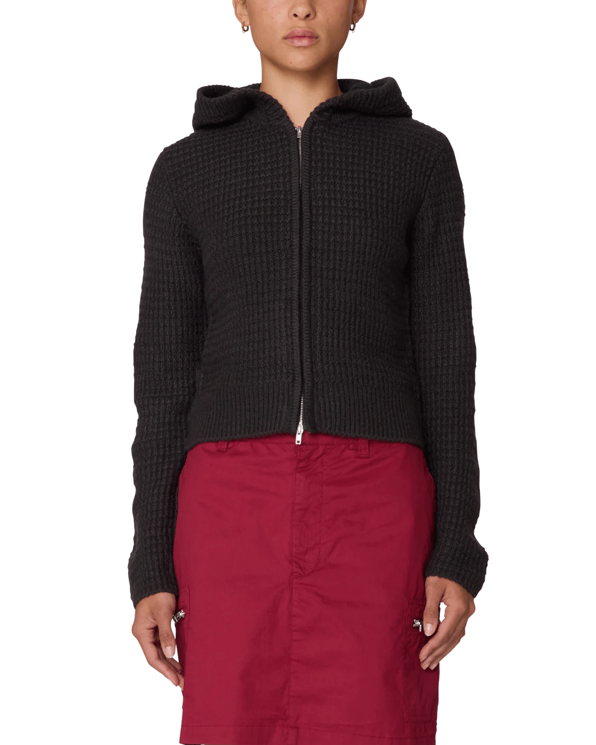 Obey – Glenda hood zip sweater – Charcoal - Pulls et Sweats - 251010077-CHA