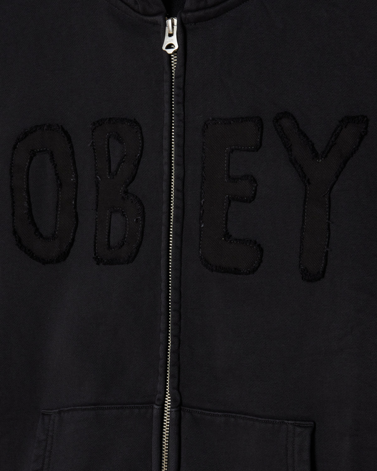 Obey – Hybrid faded zip hood – Digital black faded wash - Pulls et Sweats - 112460032DIBS