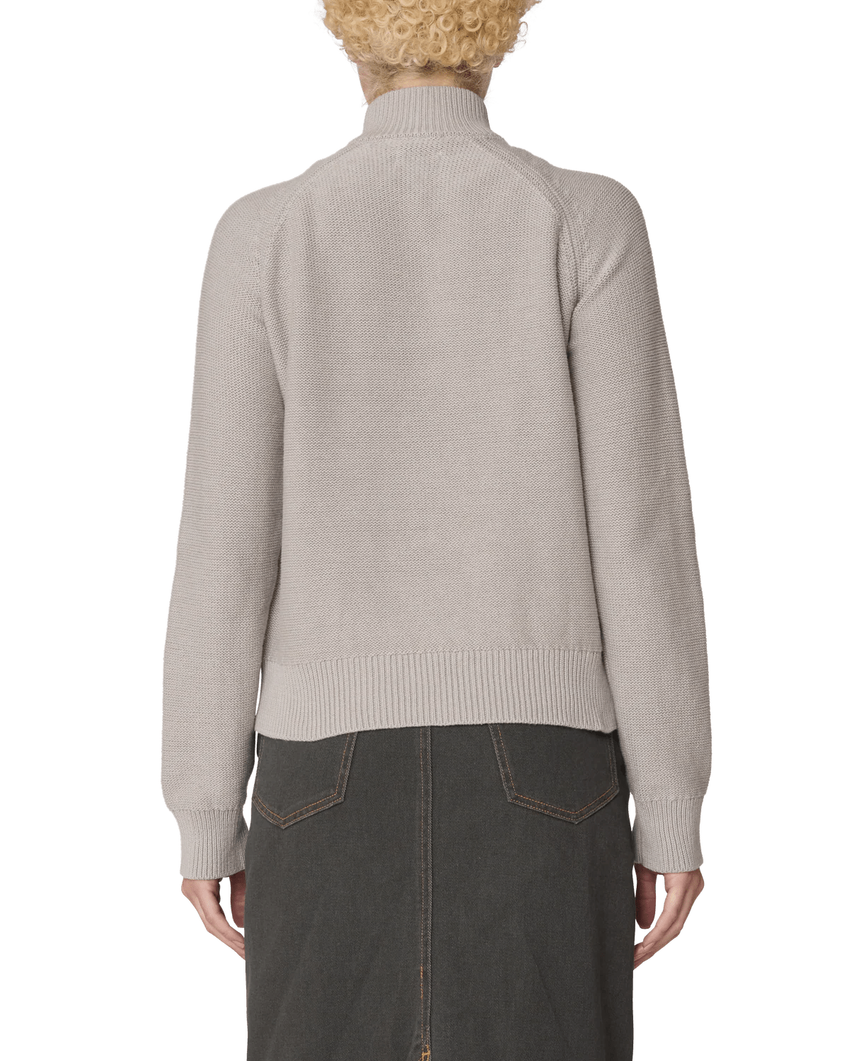 Obey – Lizzie zip mock sweater – Oatmeal heather - Pulls et Sweats - 251010075OATS