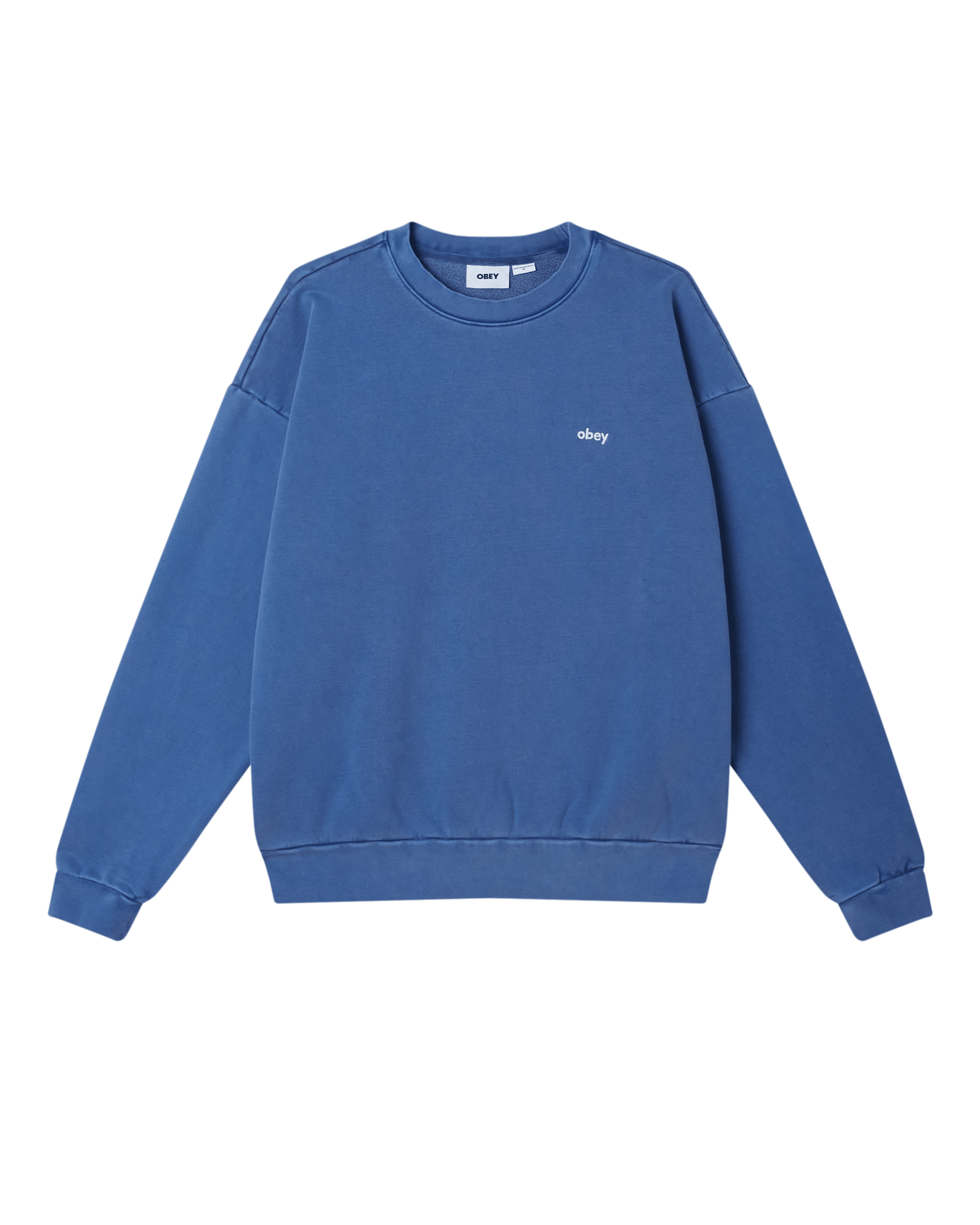 Obey - Lowercase Pigment Crewneck - Pigment electric indigo - Pulls et Sweats - 112480138EIDS