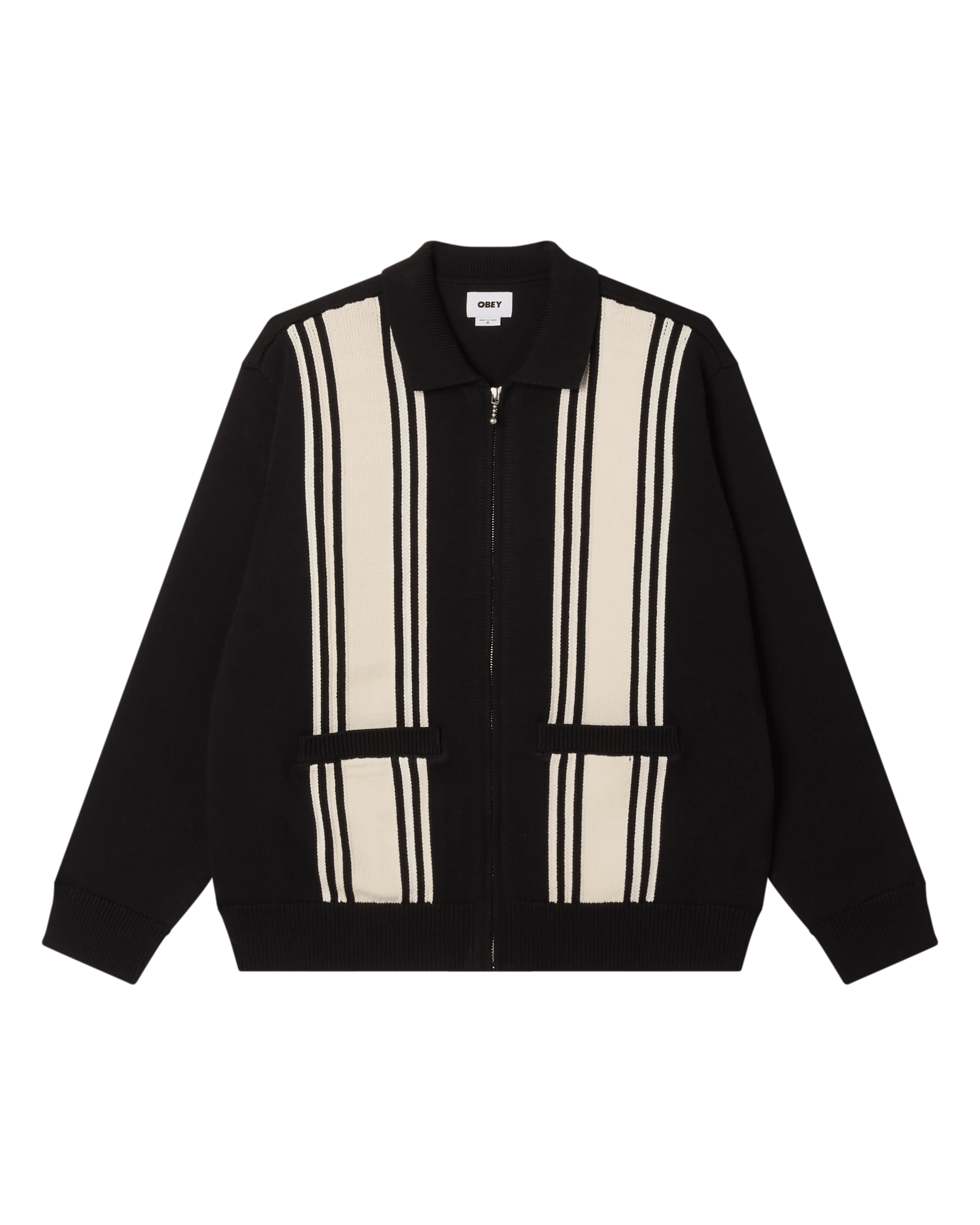 Obey - Matt Zip Up Sweater - Black multi - Pulls et Sweats - 151010046BKMM
