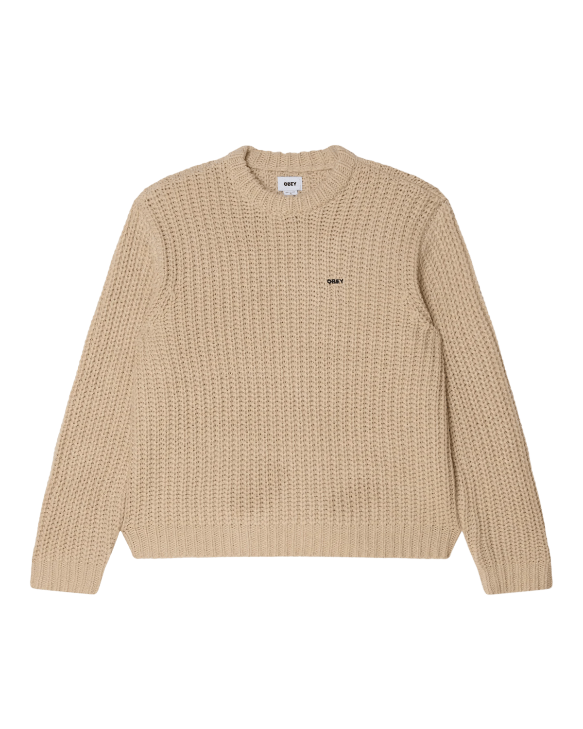 Obey – Obey bold chunky sweater – Oatmeal - Pulls et Sweats - 151000108OATS