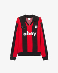 Obey - Soccer Jersey Sweater - Red Multi - Pulls et Sweats - 151000090