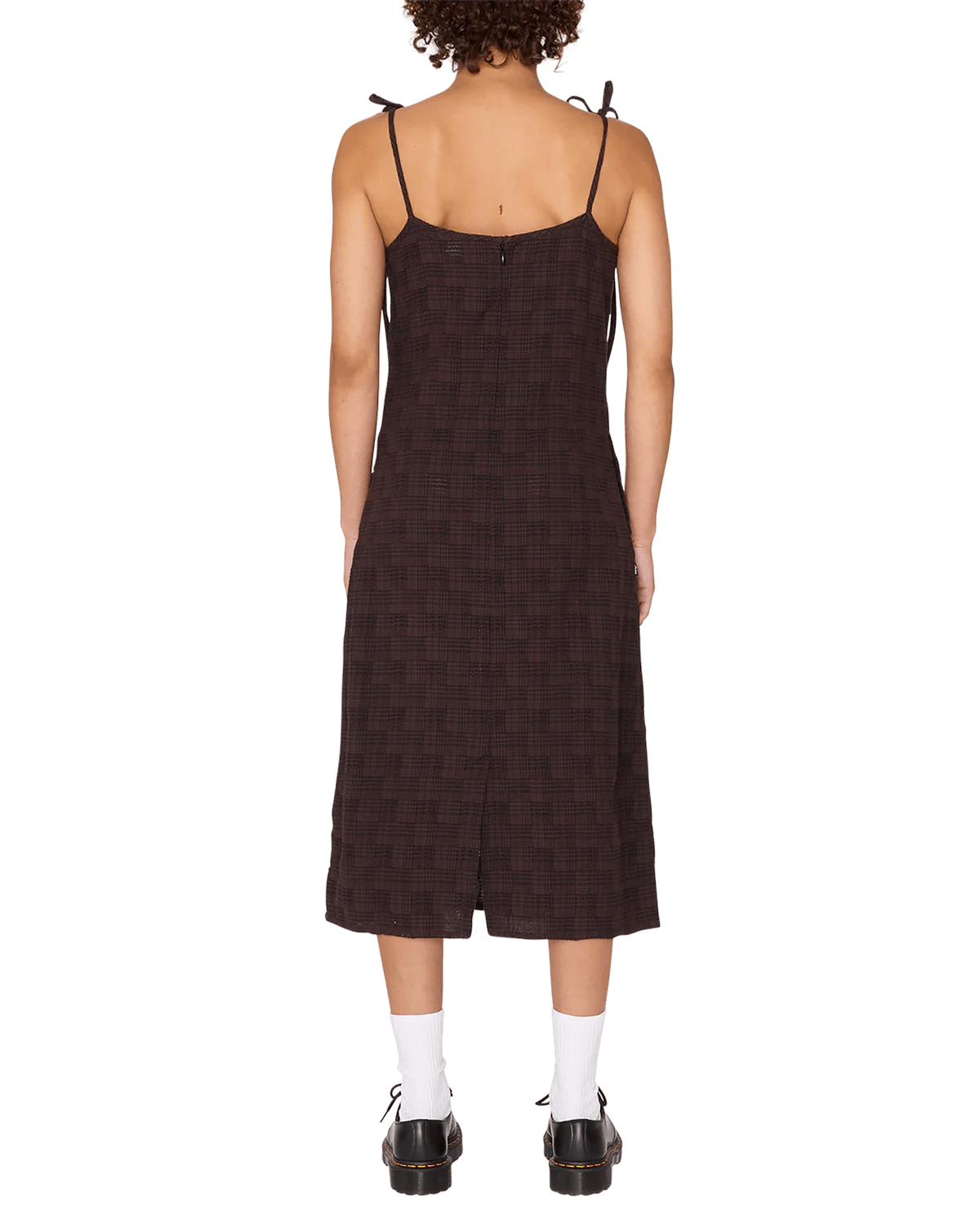 Obey - Vivian Plaid Dress - Java Brown Multi - Robes - ‭401500435‬