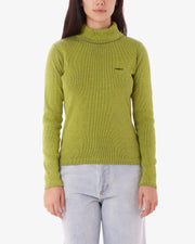 Obey - Alias Turtle Neck LS - Lime Multi - T-shirts - 231030131