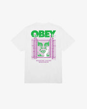 Obey - Chain Link Fence Icon Classic - White-T-shirts-165263799