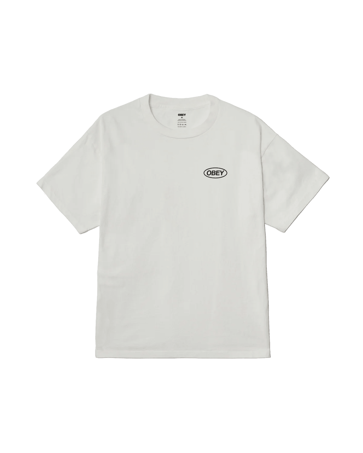 Obey - Code Pigment T-shirt - Pigment vintage white - T-shirts - 167924337VWHS