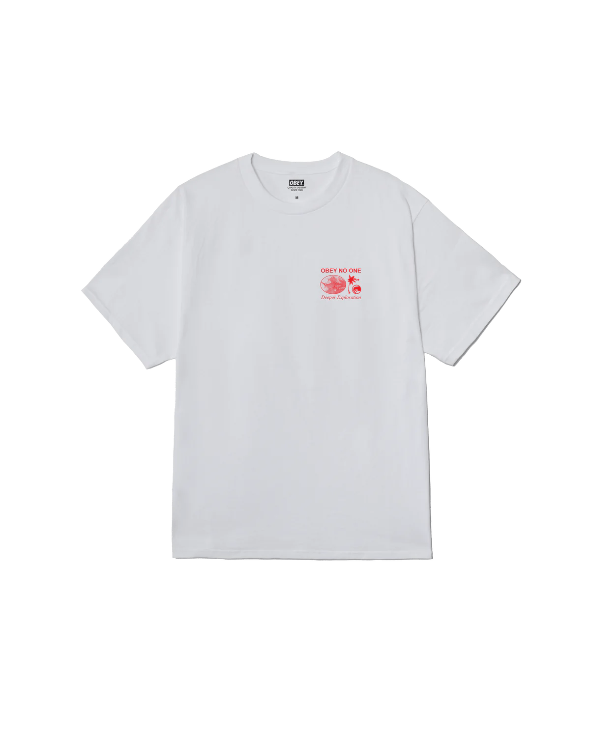 Obey - Deeper Exploration Classic T-shirt - White - T-shirts - 
