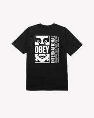 Obey - Icon Split Tee - Black-T-shirts-165263693