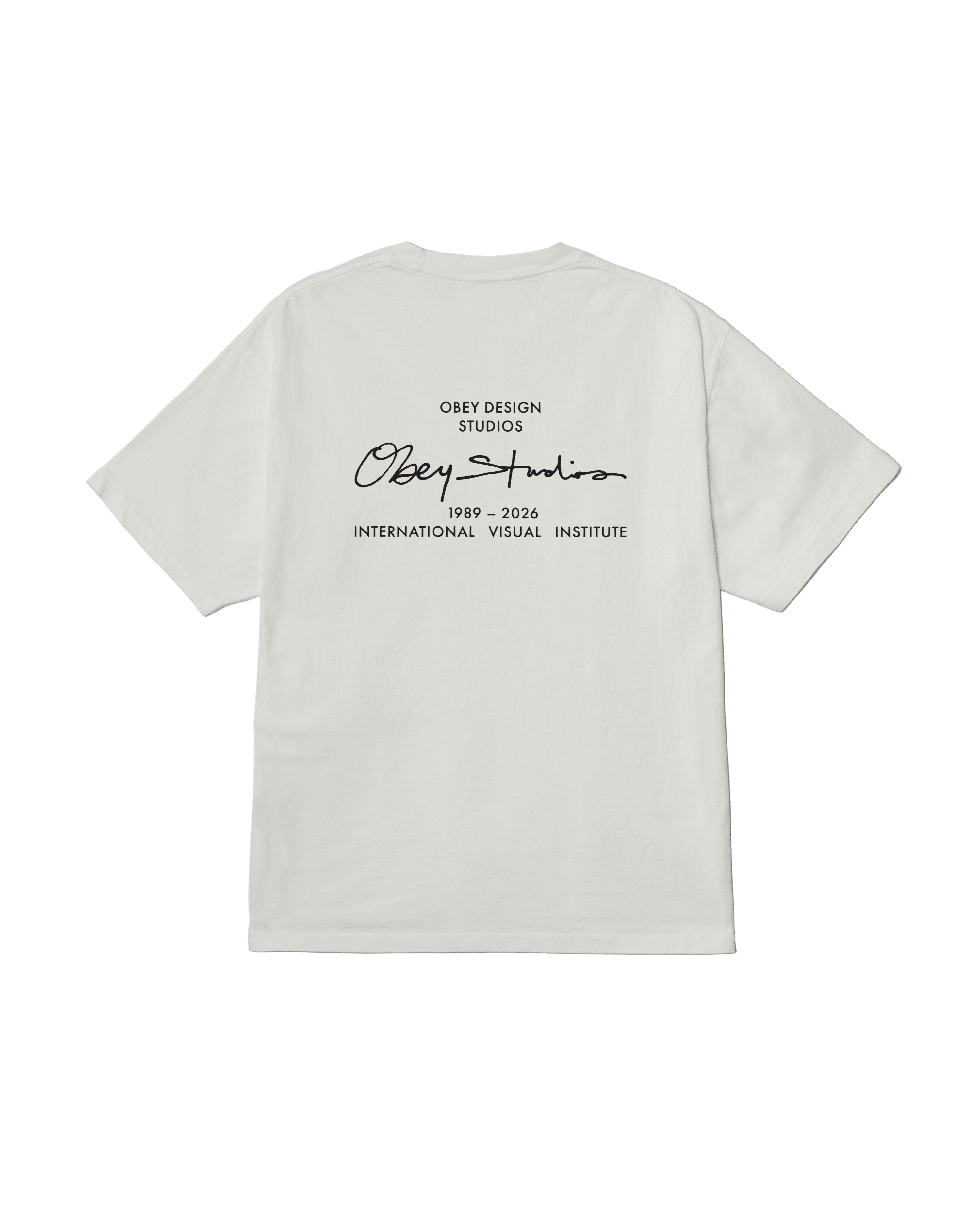 Obey - Institute Pigment T-shirt - Pigment vintage white - T-shirts - 167924325VWHS