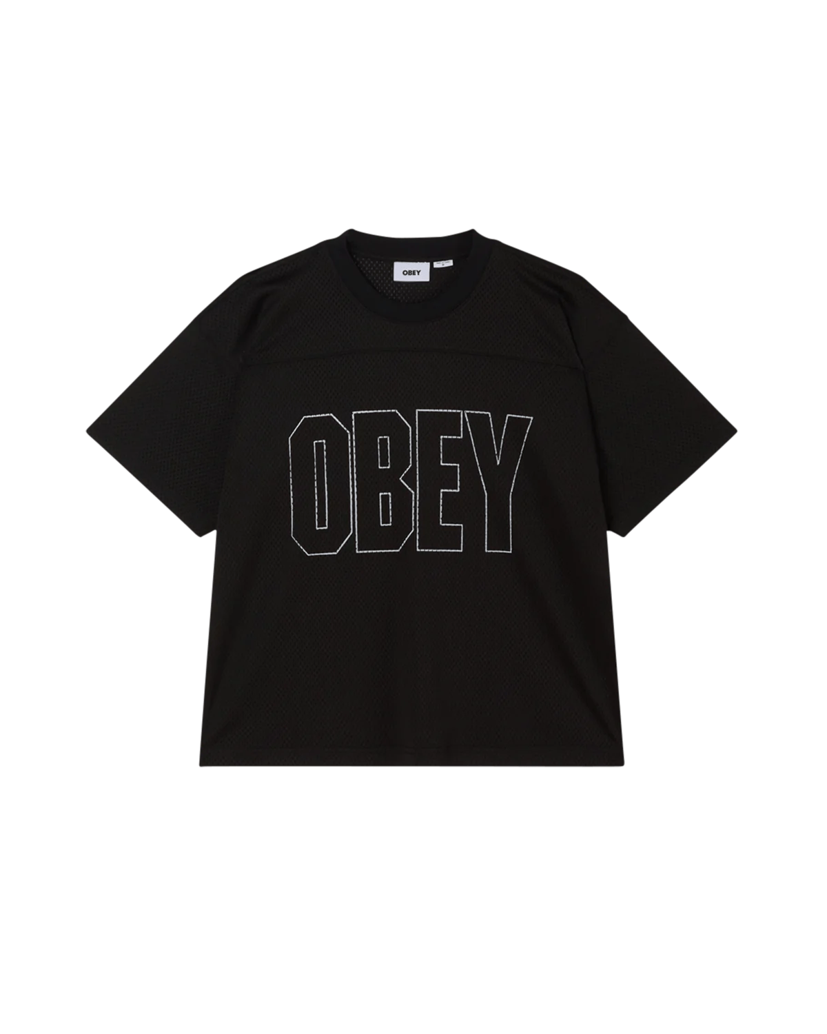 Obey - Johnson Practice Jersey - Black - T-shirts - 131080371