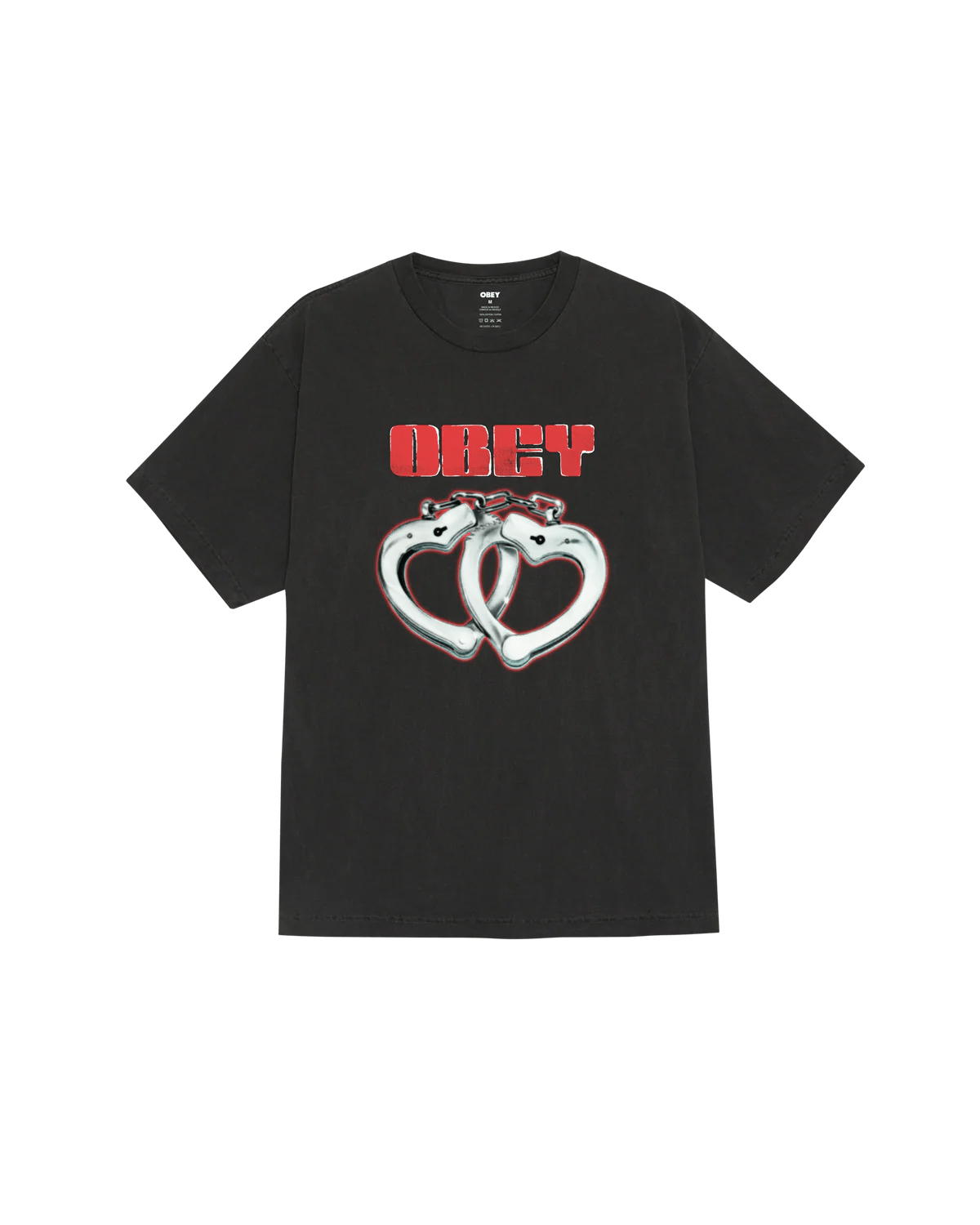 Obey – Obey cuffs T-shirt – Pigment dusty black - T-shirts - 167924209DBAS