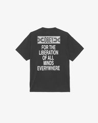 Obey - Obey Liberation Tee - Vintage Black - T-shirts - 166913917