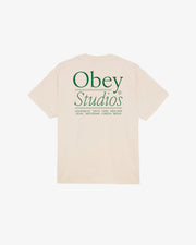 Obey - Obey Studios SS Tee - Sago - T-shirts - 166913927