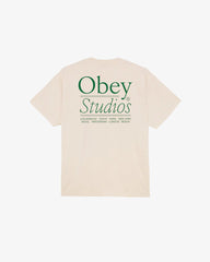 Obey - Obey Studios SS Tee - Sago - T-shirts - 166913927